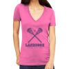 Tultex 214 - Ladies' Slim Fit Fine Jersey V-Neck Thumbnail