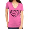 Tultex 214 - Ladies' Slim Fit Fine Jersey V-Neck Thumbnail