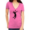 Tultex 214 - Ladies' Slim Fit Fine Jersey V-Neck Thumbnail