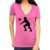 Tultex 214 - Ladies' Slim Fit Fine Jersey V-Neck Thumbnail