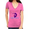 Tultex 214 - Ladies' Slim Fit Fine Jersey V-Neck Thumbnail