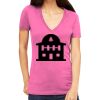 Tultex 214 - Ladies' Slim Fit Fine Jersey V-Neck Thumbnail